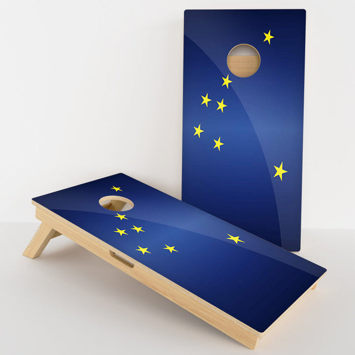 Alaska Flag Professional Cornhole Boards