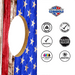 Cornhole Boards World Series of Cornhole Official 2' x 4' Professional Cornhole Board Runway 2402P - Deer with American Flag