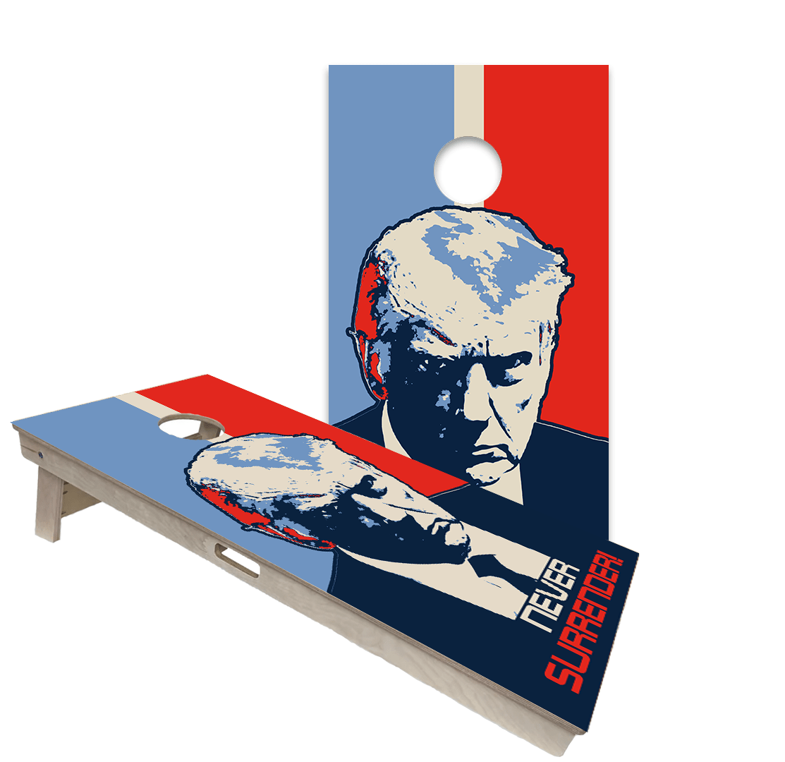 Cornhole Boards World Series of Cornhole Official 2' x 4' Professional Cornhole Board Runway 2402P - Never Surrender