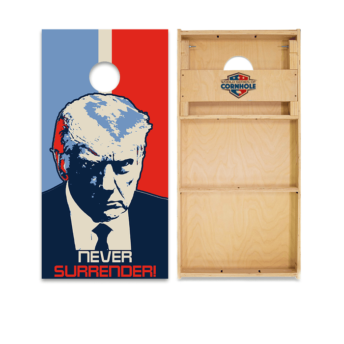 Cornhole Boards World Series of Cornhole Official 2' x 4' Professional Cornhole Board Runway 2402P - Never Surrender