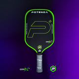 PRO Paddles P+ PowerSpin Carbon COREx3 (Neon Green, Elongated Face)