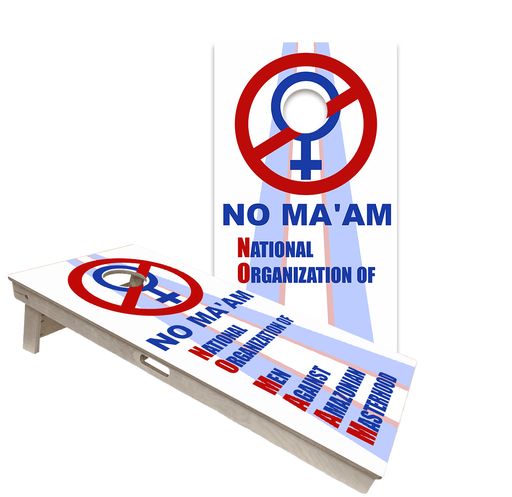 Cornhole Boards World Series of Cornhole Official 2' x 4' Professional Cornhole Board Runway 2402P - NO MA'AM