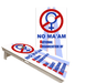 Cornhole Boards World Series of Cornhole Official 2' x 4' Professional Cornhole Board Runway 2402P - NO MA'AM