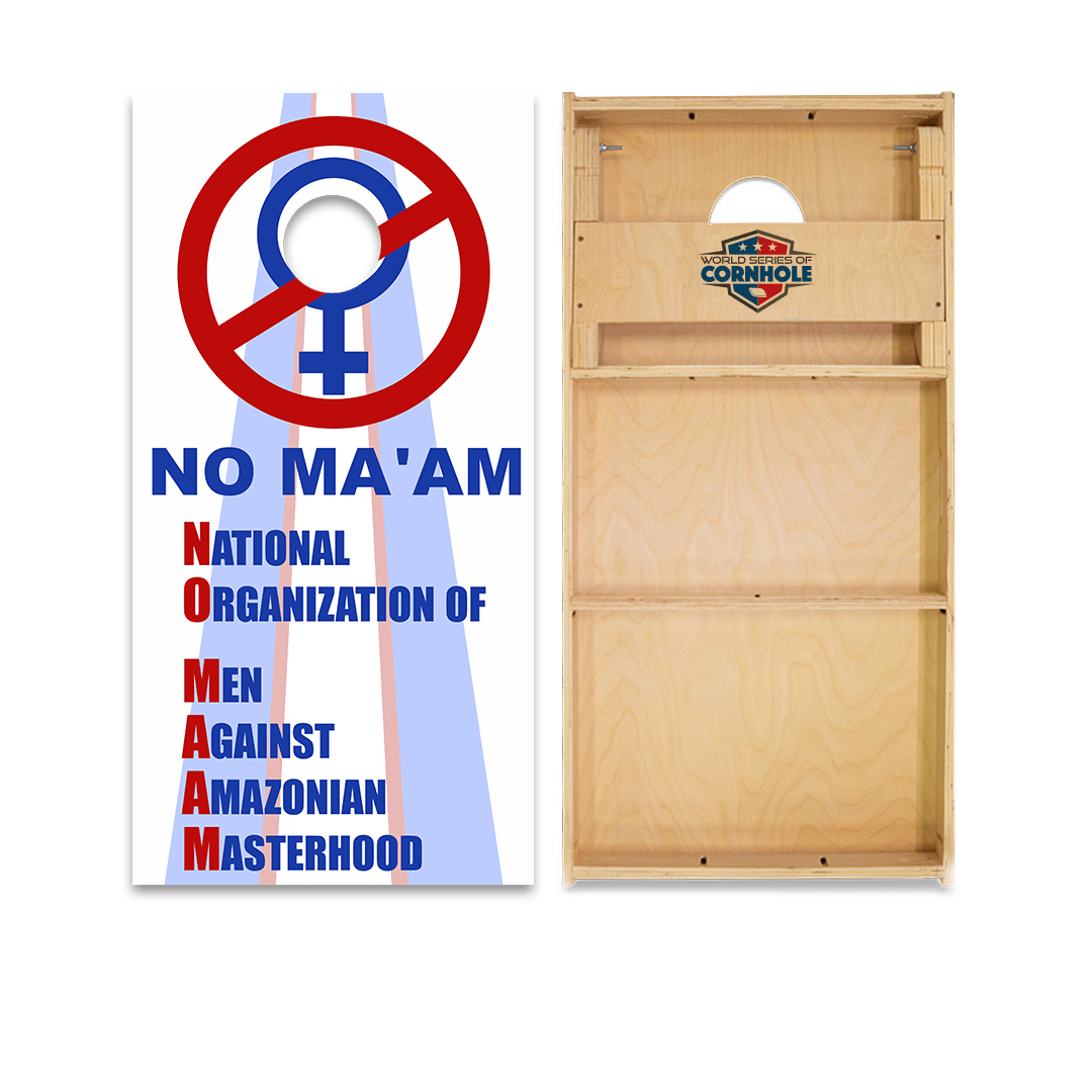 Cornhole Boards World Series of Cornhole Official 2' x 4' Professional Cornhole Board Runway 2402P - NO MA'AM