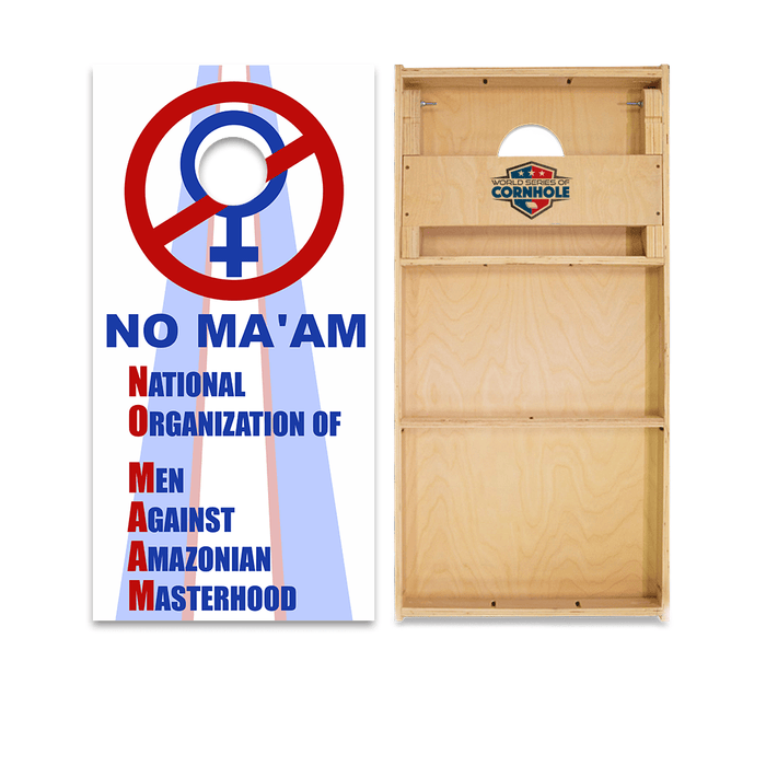 Cornhole Boards World Series of Cornhole Official 2' x 4' Professional Cornhole Board Runway 2402P - NO MA'AM