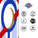 Cornhole Boards World Series of Cornhole Official 2' x 4' Professional Cornhole Board Runway 2402P - NO MA'AM