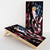 Boards American Flag Rustic Professional Cornhole Boards