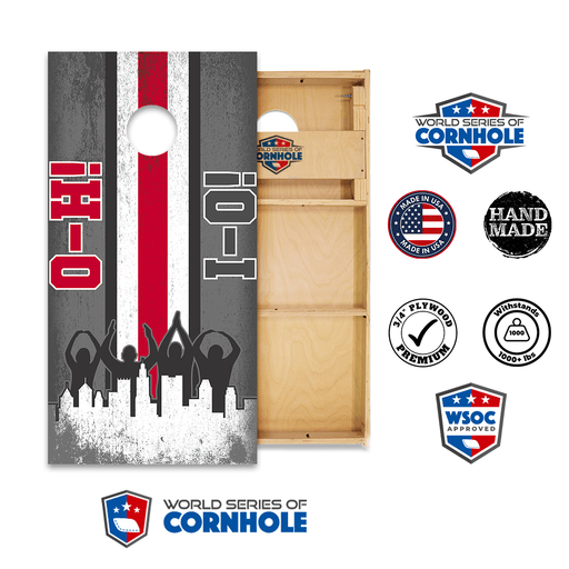 Cornhole Boards World Series of Cornhole Official 2' x 4' Professional Cornhole Board Runway 2402P - O-H-I-O