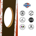 Cornhole Boards World Series of Cornhole Official 2' x 4' Professional Cornhole Board Runway 2402P - The Land