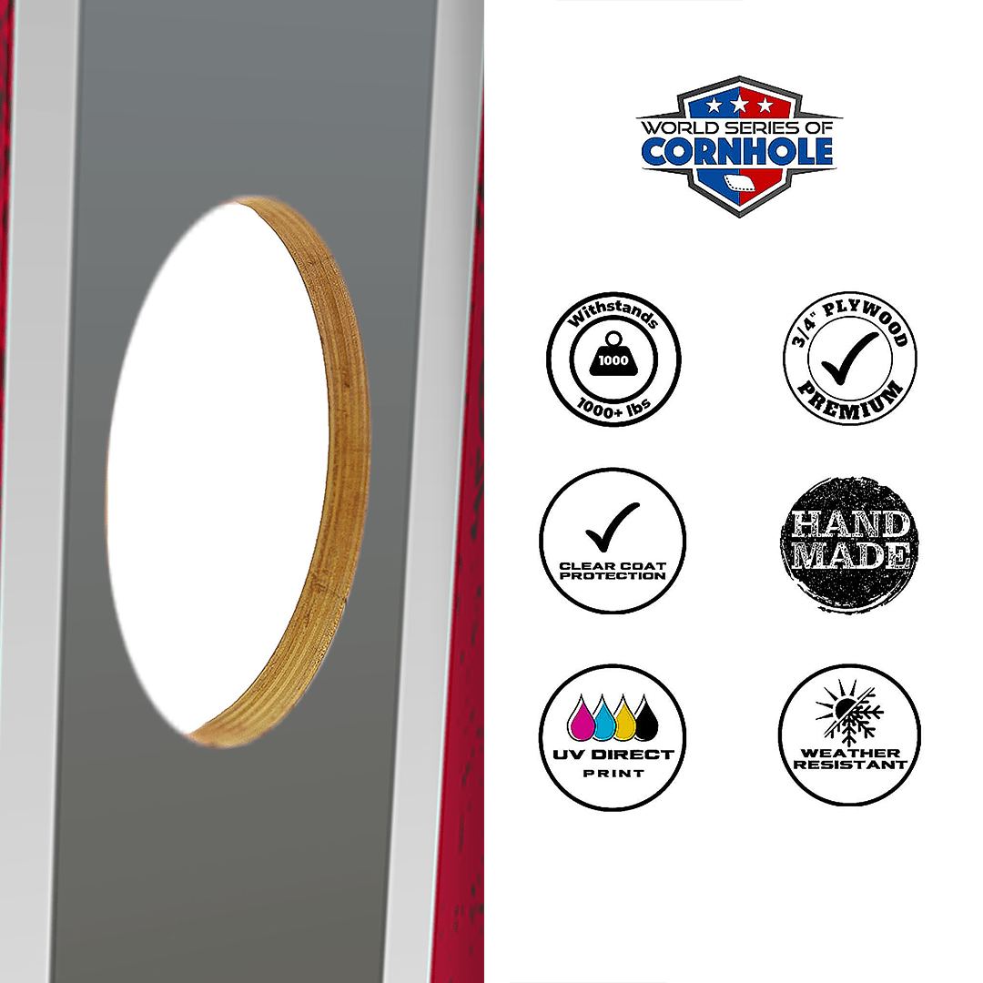 Cornhole Boards World Series of Cornhole Official 2' x 4' Professional Cornhole Board Runway 2402P - Tuscaloosa
