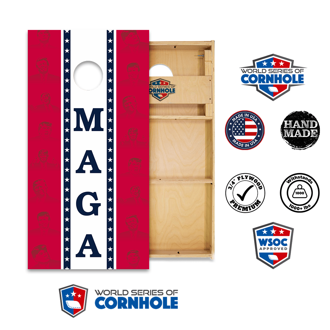 Cornhole Boards World Series of Cornhole Official 2' x 4' Professional Cornhole Board Runway 2402P - MAGA