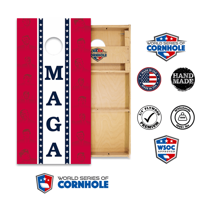 Cornhole Boards World Series of Cornhole Official 2' x 4' Professional Cornhole Board Runway 2402P - MAGA