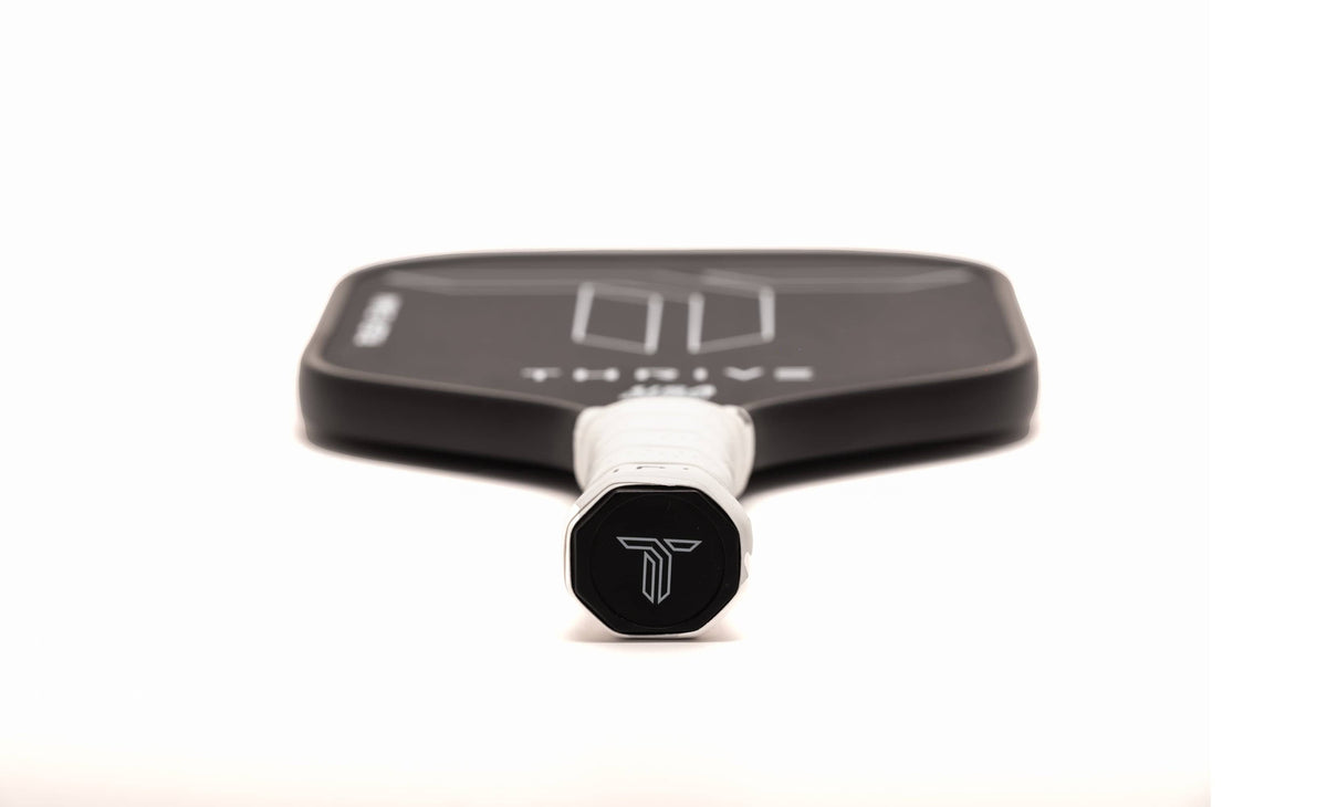 Pickleball Paddle THREAT 16 Includes custom weight card, paddle cover, paddle eraser, and lead weights.
