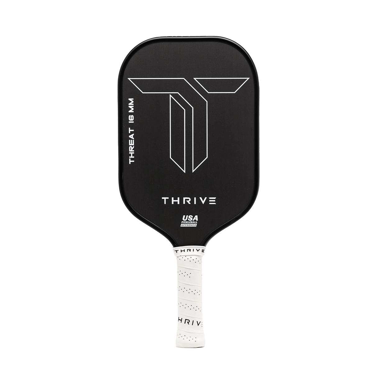Pickleball Paddle 124 (Pro Singles) THREAT 16 SINGLES Includes custom weight card, paddle cover, paddle eraser, and lead weights.