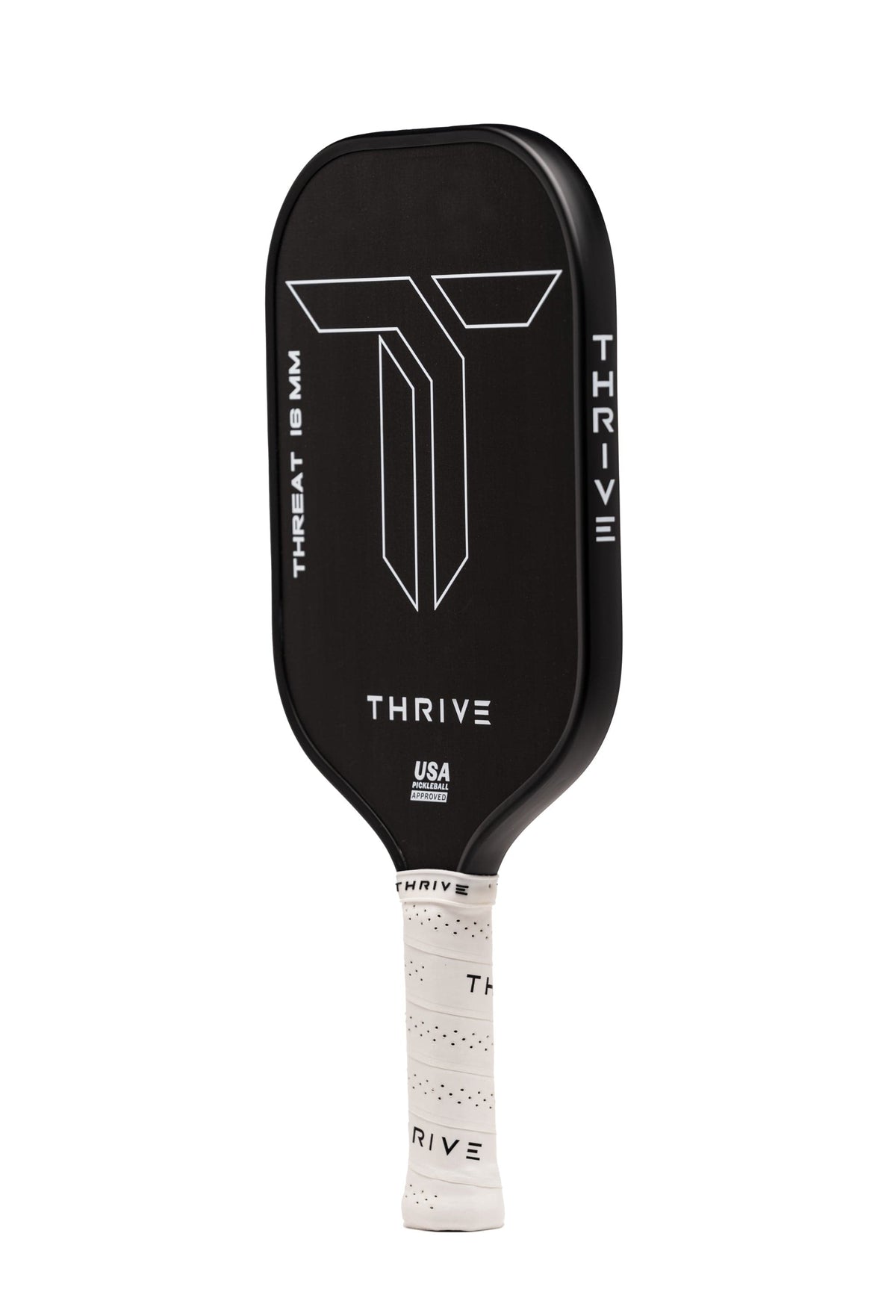 Pickleball Paddle 124 (Pro Singles) THREAT 16 SINGLES Includes custom weight card, paddle cover, paddle eraser, and lead weights.