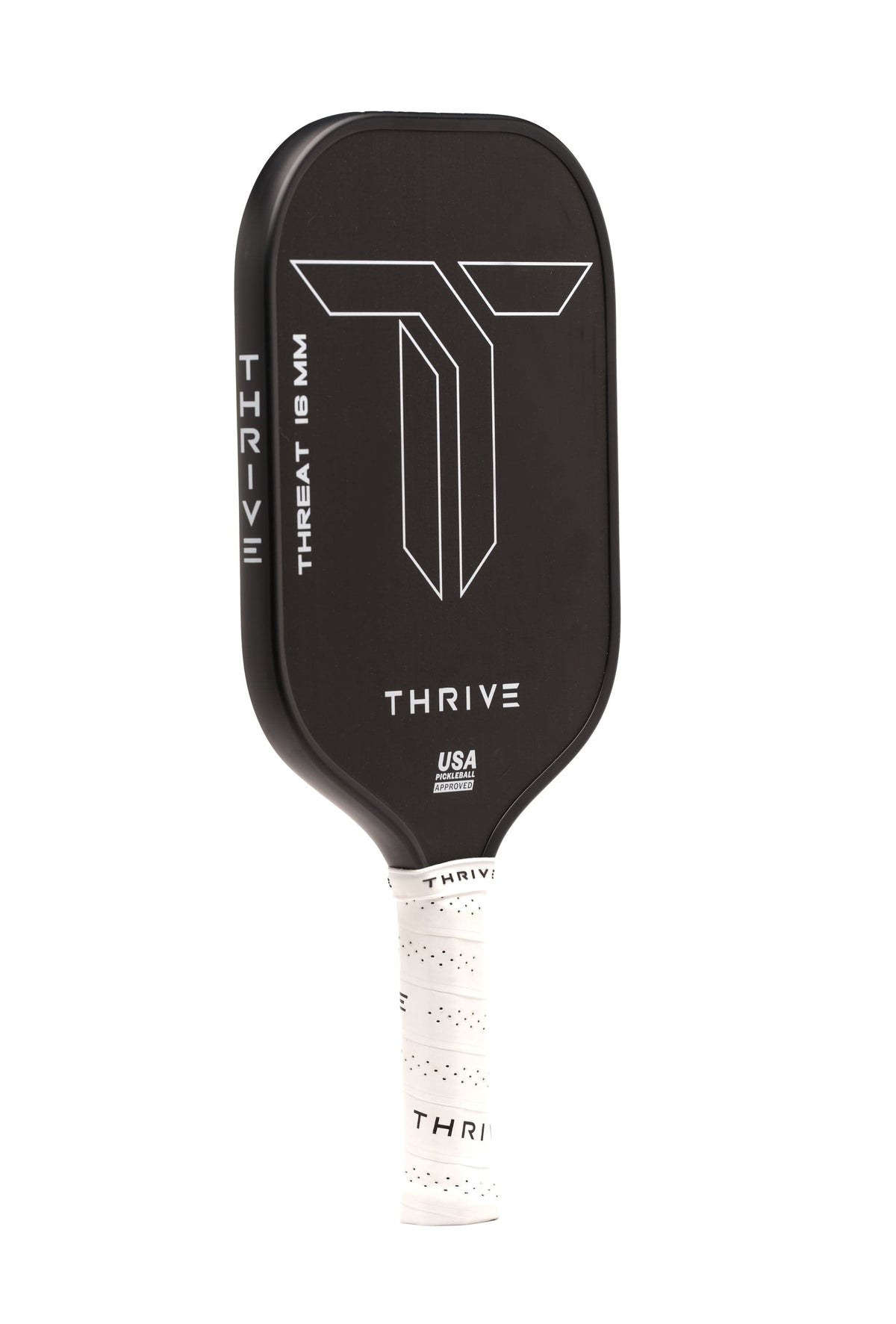 Pickleball Paddle 124 (Pro Singles) THREAT 16 SINGLES Includes custom weight card, paddle cover, paddle eraser, and lead weights.