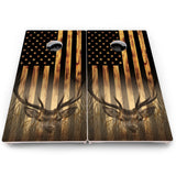 Hidden Deer & Fish Flag Cornhole Boards – Pro Lite or Pro Elite