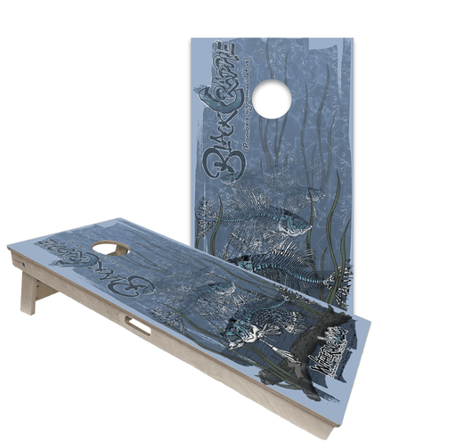 Cornhole Boards World Series of Cornhole Official 2' x 4' Professional Cornhole Board Runway 2402P - Withering Wilds Black Crappie