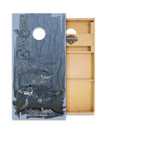 Cornhole Boards World Series of Cornhole Official 2' x 4' Professional Cornhole Board Runway 2402P - Withering Wilds Black Crappie