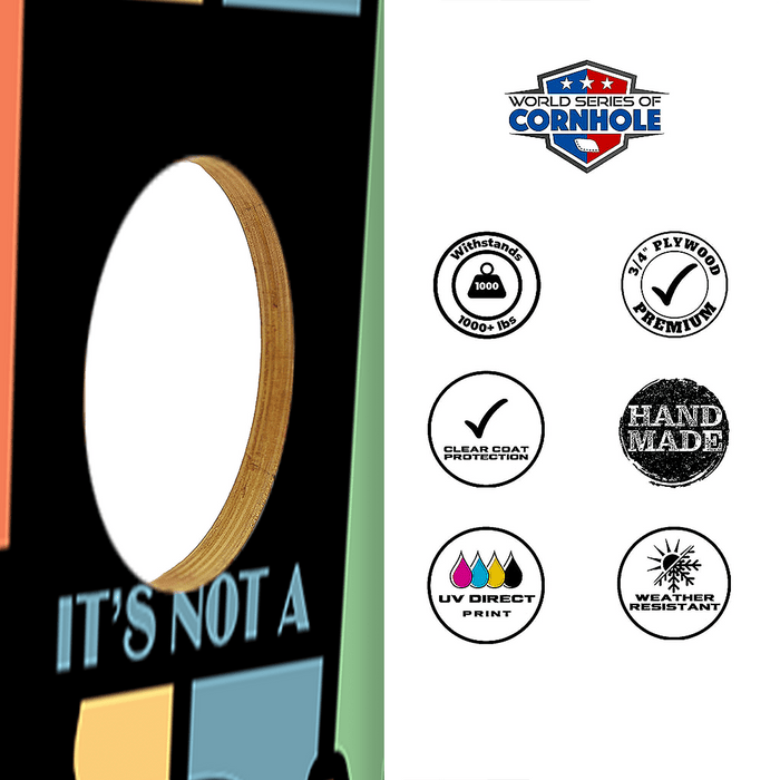 Cornhole Boards World Series of Cornhole Official 2' x 4' Professional Cornhole Board Runway 2402P - Dad Bod