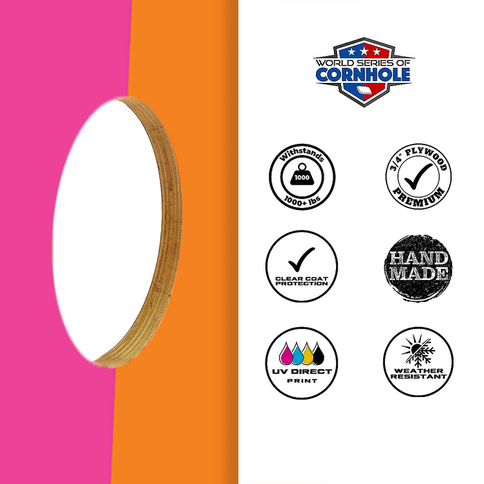 Cornhole Boards World Series of Cornhole Official 2' x 4' Professional Cornhole Board Runway 2402P - Dunkin Deeznuts