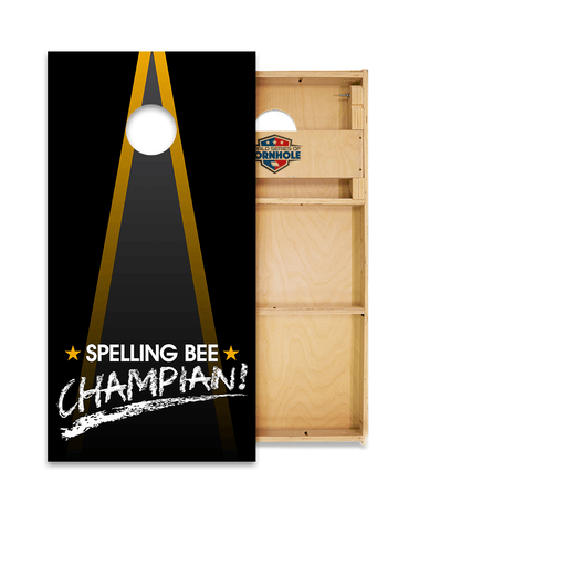 Cornhole Boards World Series of Cornhole Official 2' x 4' Professional Cornhole Board Runway 2402P - Spelling Bee