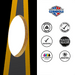 Cornhole Boards World Series of Cornhole Official 2' x 4' Professional Cornhole Board Runway 2402P - Spelling Bee