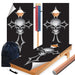Black Cross Skull Cornhole Boards Wraps (Set of 2)
