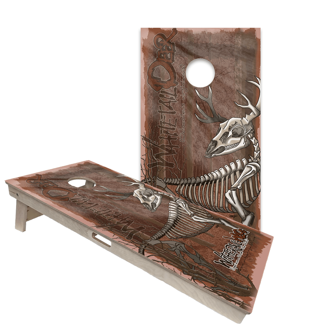 Cornhole Boards World Series of Cornhole Official 2' x 4' Professional Cornhole Board Runway 2402P - Withering Wilds Whitetail Deer