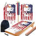 Skull Flag Cornhole Boards Wraps (Set of 2)