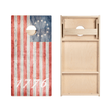 1776 American Flag Star Cornhole Boards