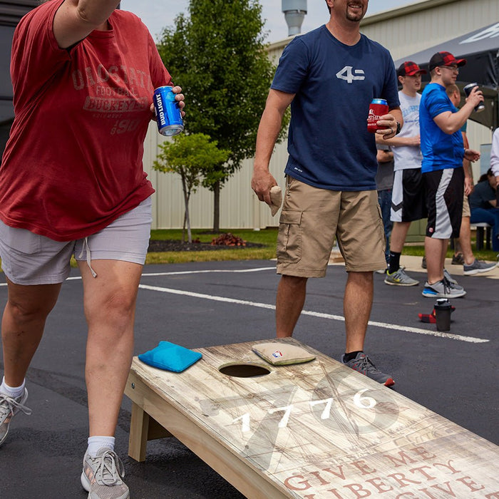 1776 Tan Star Cornhole Boards