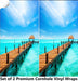 Dock Pier Cornhole Boards Wraps (Set of 2)