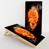 Boards Flaming Skull Professional Cornhole Boards