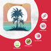 Tropical  Palms Cornhole Bags - Set of 8