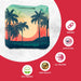 Professional Palm Trees Cornhole Bags - Set of 8