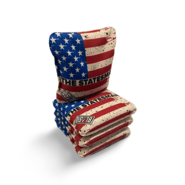 Cornhole Bag The Statesmen Pro Cornhole Bags (6/9).  Flat fill, smaller profile.
