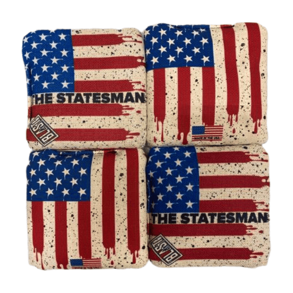 Cornhole Bag The Statesmen Pro Cornhole Bags (6/9).  Flat fill, smaller profile.