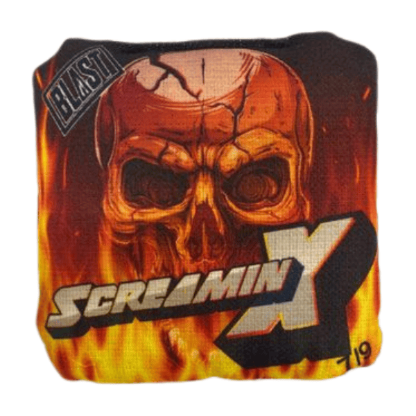 Cornhole Bag Screamin X Cornhole Bags (7/9 or optional 7/10)