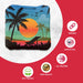 Professional Green Blue Beach Cornhole Bags - Set of 8