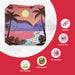 Professional Green Purple Beach Cornhole Bags - Set of 8