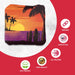 Professional Orange Blue Beach Cornhole Bags - Set of 8