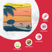 Professional Orange Purple Dolphin Beach Cornhole Bags - Set of 8