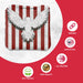 Professional Bird Flag White Cornhole Bags - Set of 8
