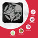 Professional Black Green Star Skull Cornhole Bags - Set of 8