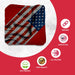 Professional Sideway Flag Cornhole Bags - Set of 8