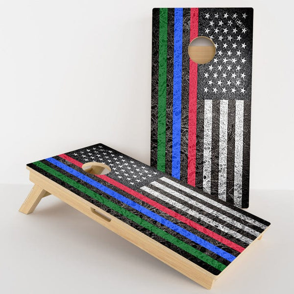 Boards Red, Blue, Green Line Professional Cornhole Boards