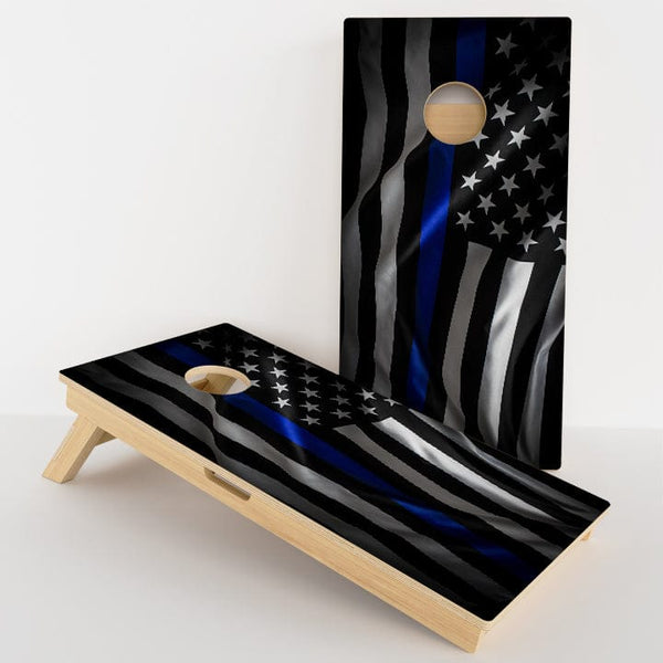 Boards Blue Line Flag Professional Cornhole Boards