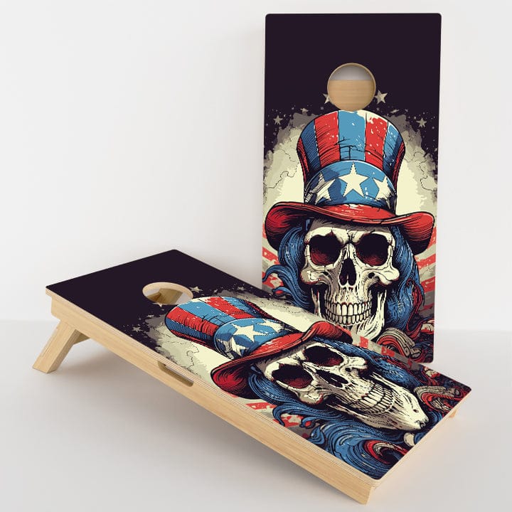 Boards Uncle Same Skull Professional Cornhole Boards