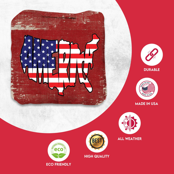 USA Map Cornhole Bags - Set of 8